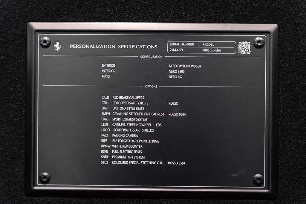 Certified 2019 Ferrari 488 Spider RWD image 21