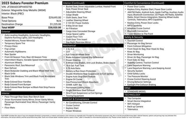 Used 2023 Subaru Forester Premium AWD/4WD image 4