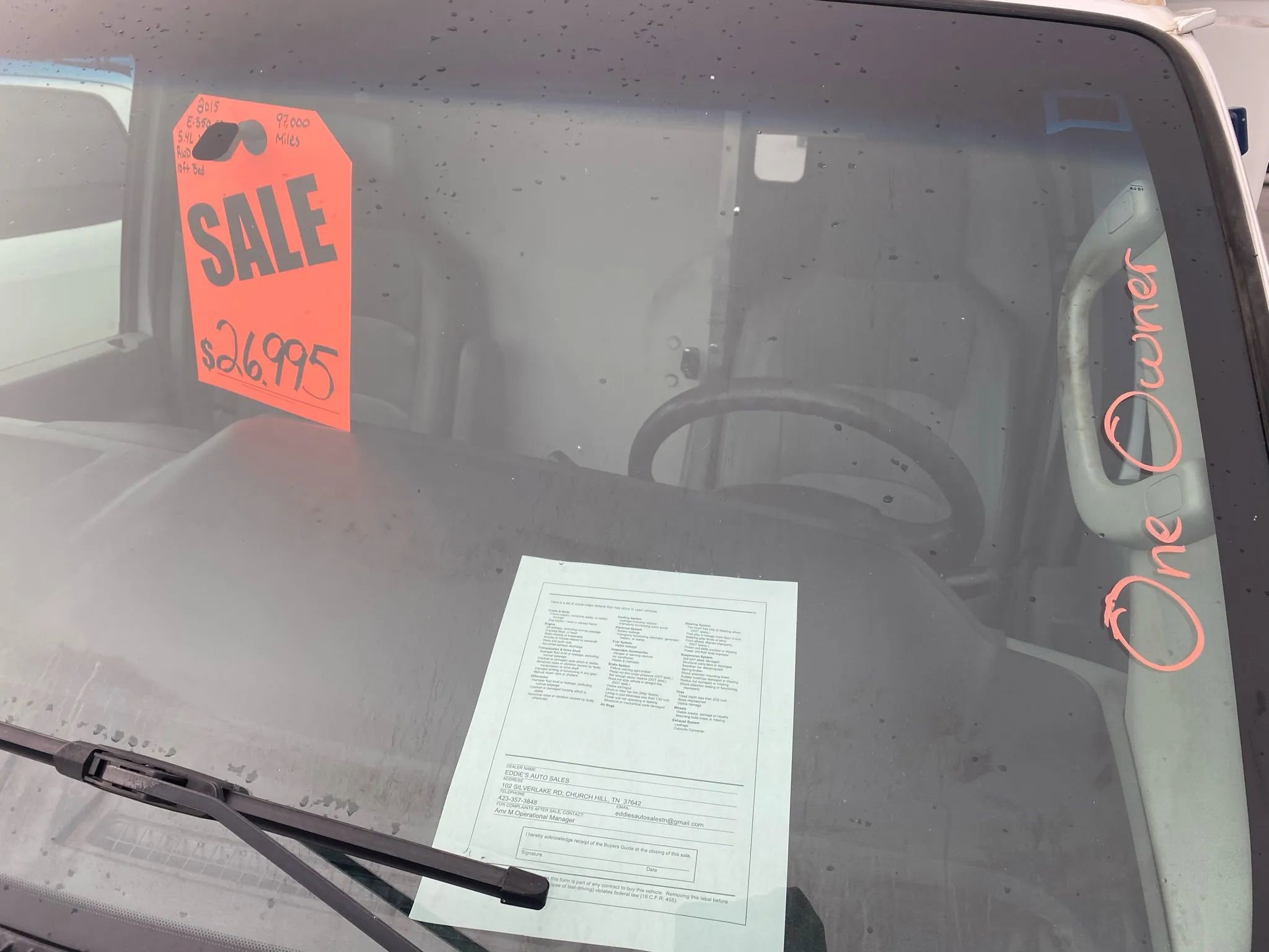 Used 2015 Ford E-350 and Econoline 350 Super Duty w/ Power Windows & Locks Group RWD image 4