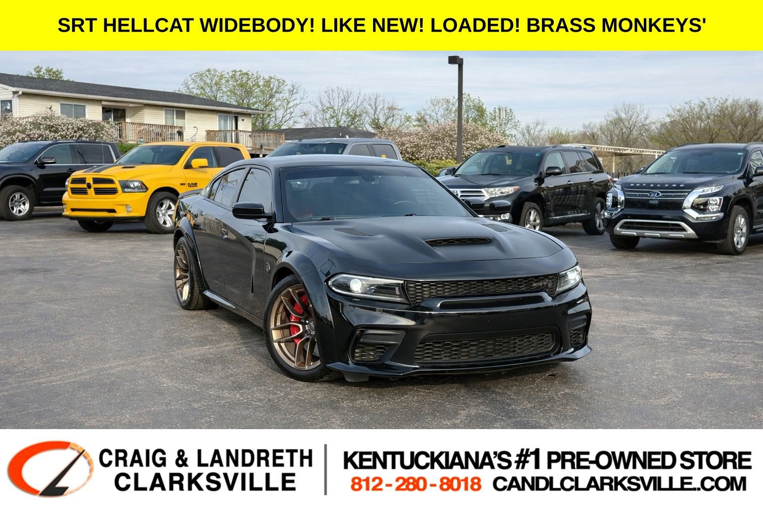 Used 2022 Dodge Charger SRT Hellcat w/ Carbon/Suede Interior Package RWD image 1