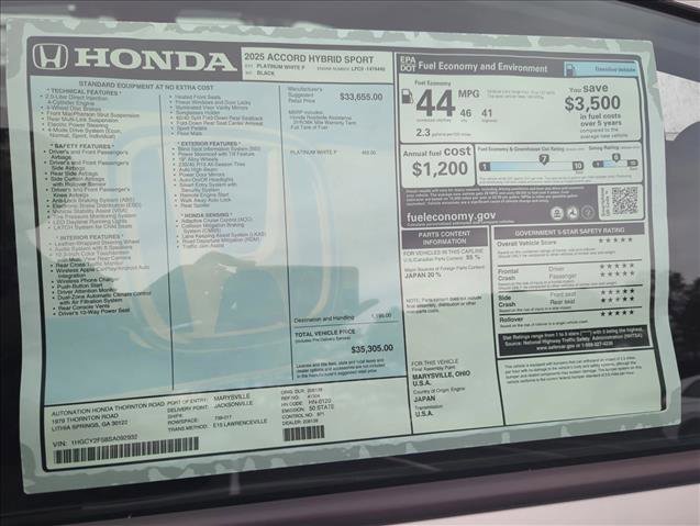 New 2025 Honda Accord Sport image 21