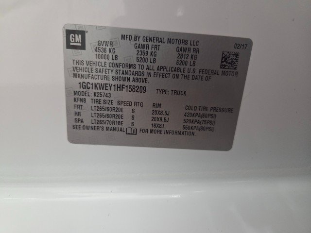 Used 2017 Chevrolet Silverado 2500 LTZ w/ Duramax Plus Package AWD/4WD image 94