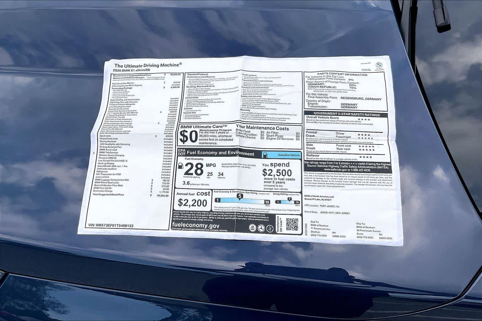 New 2026 BMW X1 xDrive28i w/ Technology Package AWD/4WD image 18