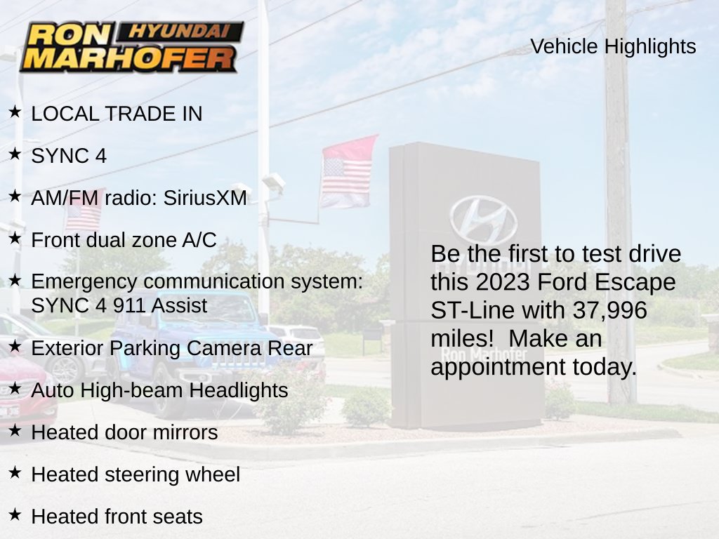 Used 2023 Ford Escape ST-Line w/ Tech Pack #1 AWD/4WD image 2