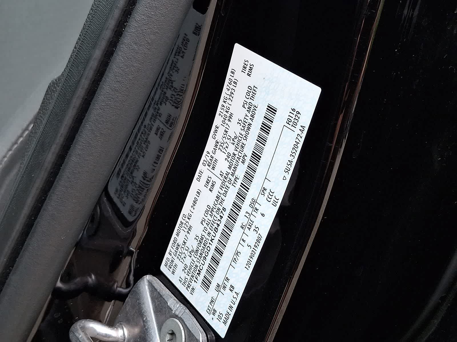 Used 2019 Ford Escape SE AWD/4WD image 29