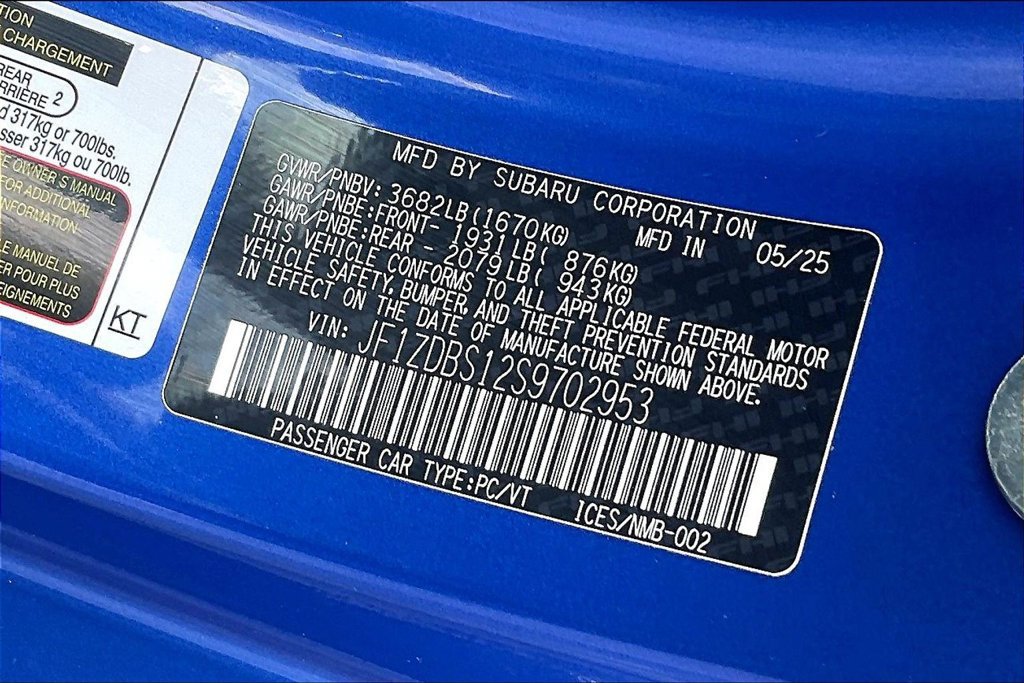 Certified 2025 Subaru BRZ tS RWD image 39