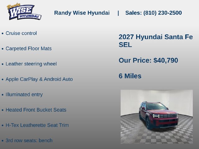 New 2027 Hyundai Santa Fe SEL w/ Tow & Go Package AWD/4WD image 15