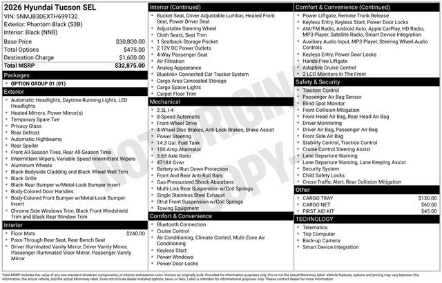 New 2026 Hyundai Tucson SEL image 19