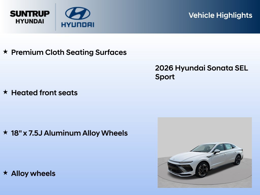 New 2026 Hyundai Sonata SEL FWD image 15