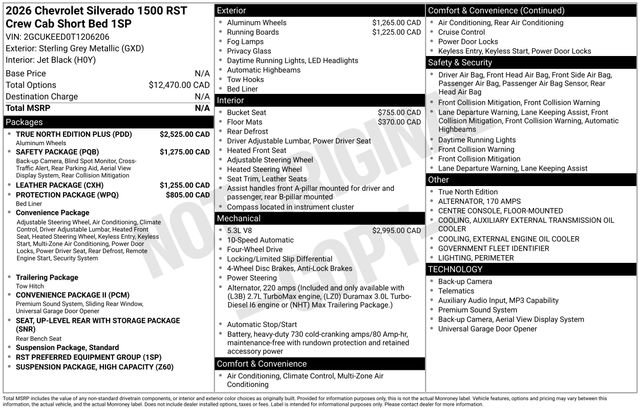 New 2026 Chevrolet Silverado 1500 RST w/ All Star Edition Plus AWD/4WD image 4