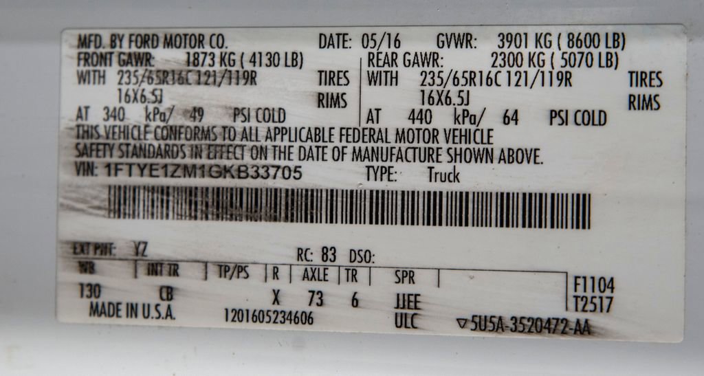 Used 2016 Ford Transit 150 130 Low Roof image 24