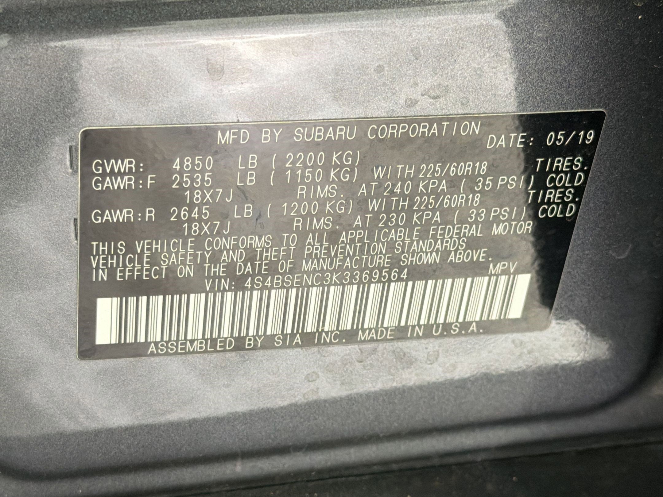 Used 2019 Subaru Outback 3.6R Limited image 24