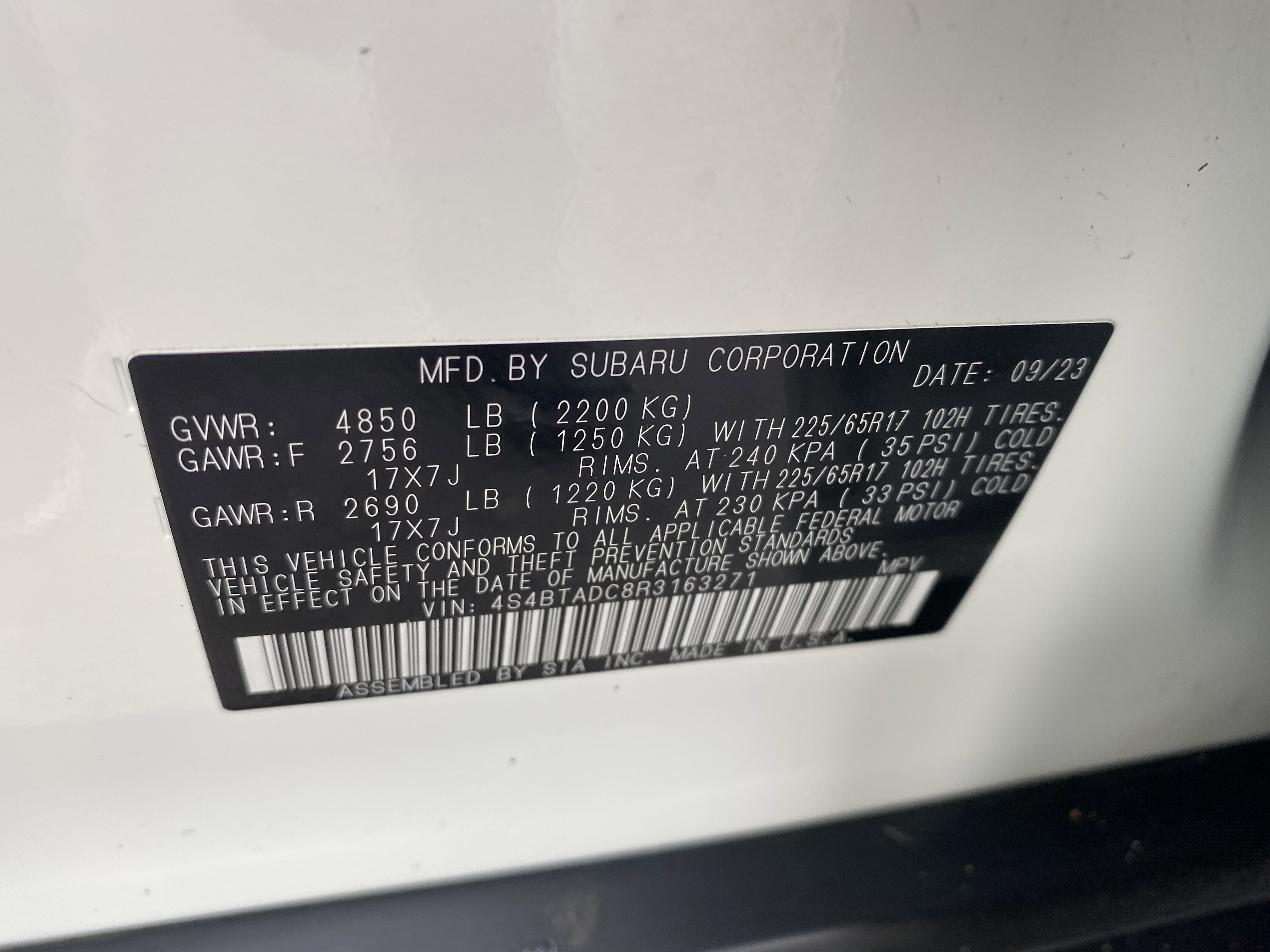 Certified 2024 Subaru Outback Premium w/ Popular Package #1A AWD/4WD image 31