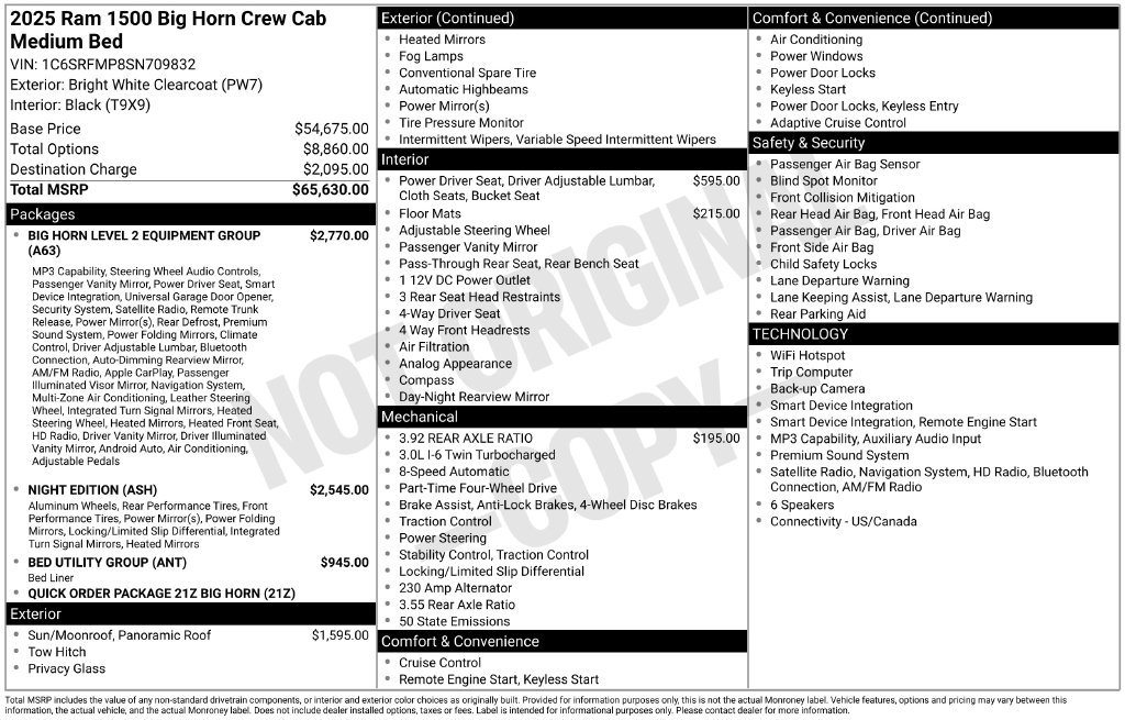 Used 2025 RAM 1500 Big Horn AWD/4WD image 39