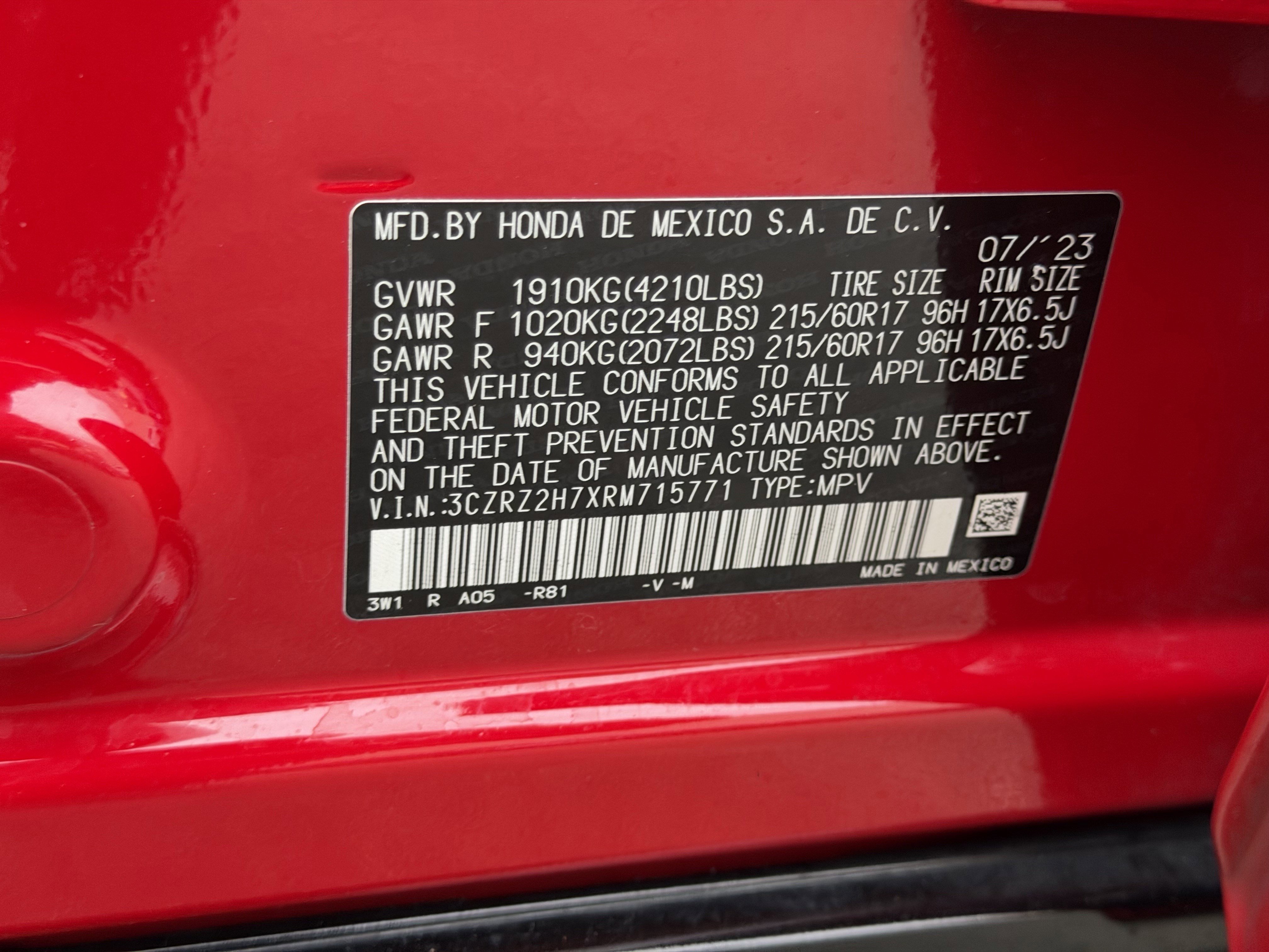 Certified 2024 Honda HR-V EX-L image 28