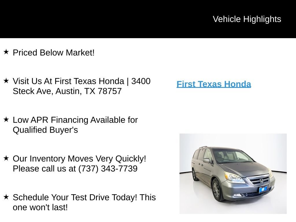 Used 2007 Honda Odyssey Touring image 9