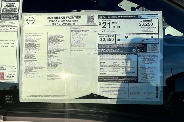 New 2026 Nissan Frontier Pro-X w/ Pro-X Convenience Package image 13