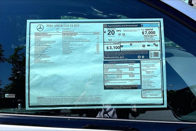New 2026 Mercedes-Benz GLE 53 AMG 4MATIC image 17