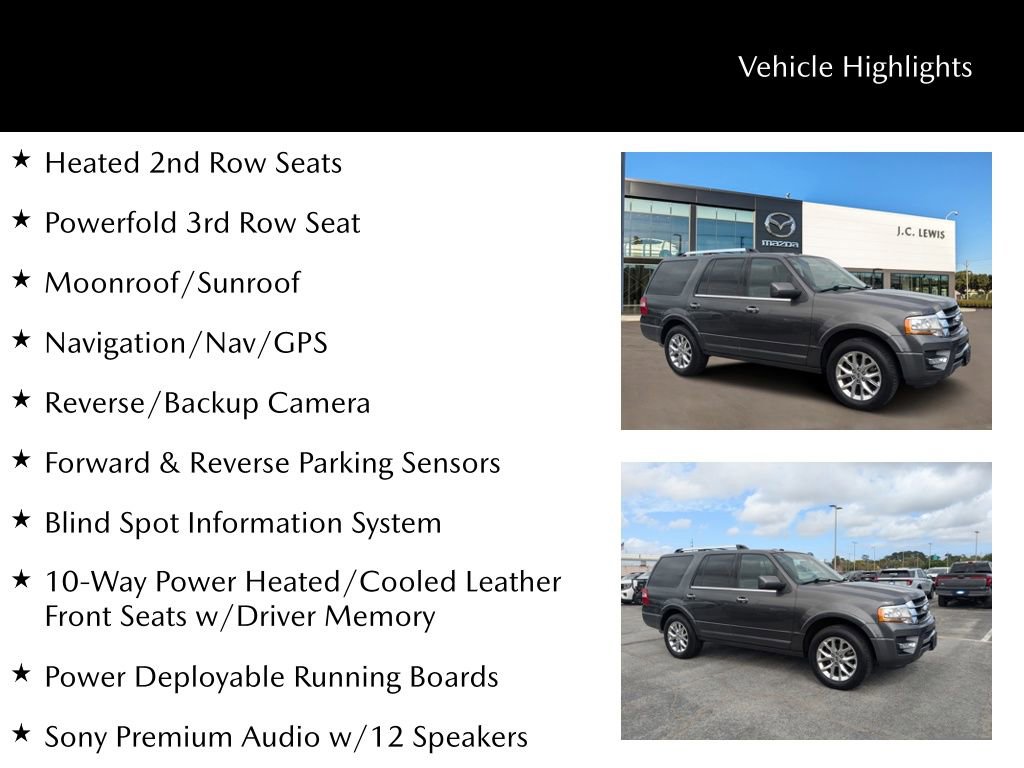Used 2016 Ford Expedition Limited w/ Equipment Group 301A RWD image 30