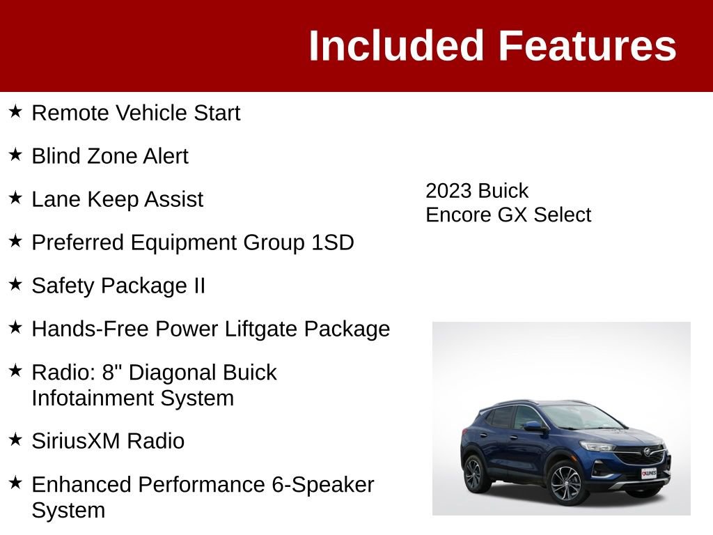 Used 2023 Buick Encore GX Select AWD/4WD image 3