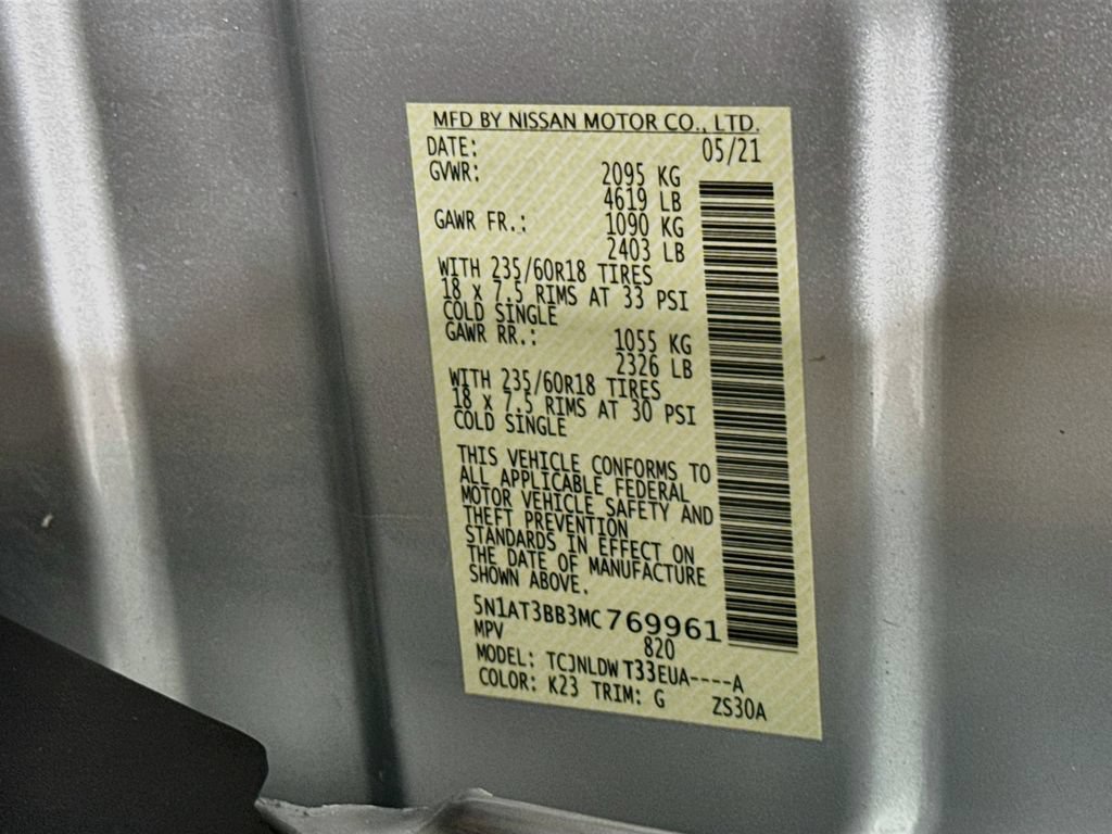 Certified 2021 Nissan Rogue SV AWD/4WD image 36