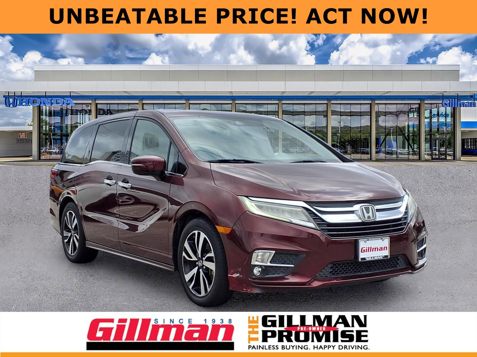 Certified 2018 Honda Odyssey Elite image 1