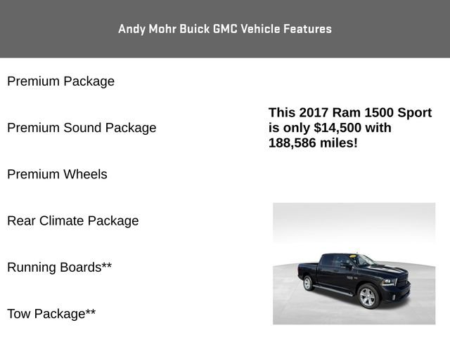 Used 2017 RAM 1500 Sport w/ Convenience Group AWD/4WD image 8