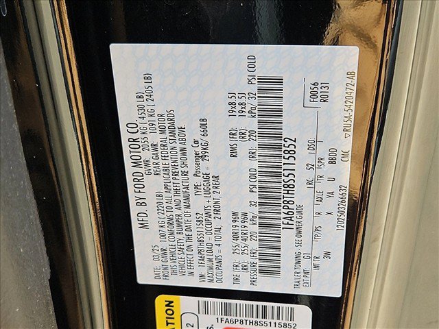 Certified 2025 Ford Mustang Premium w/ Mustang Nite Pony Package RWD image 23