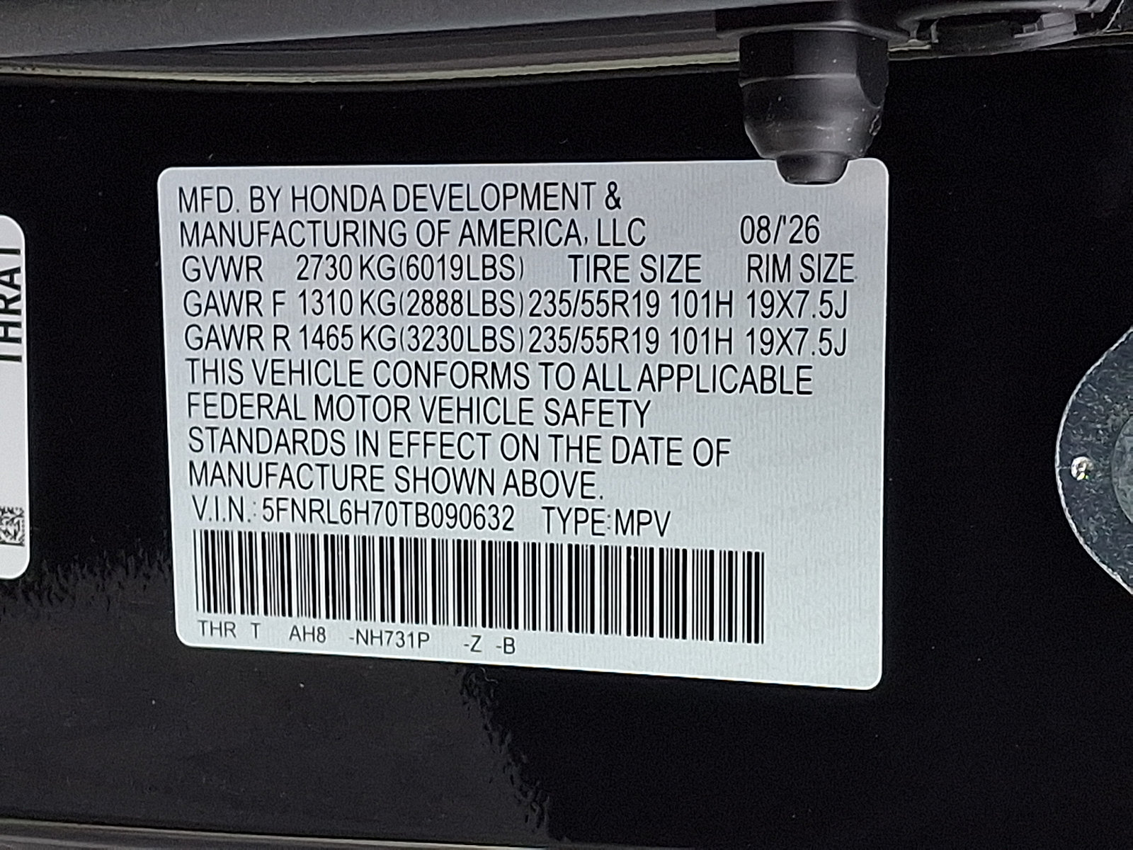New 2026 Honda Odyssey Sport-L image 10