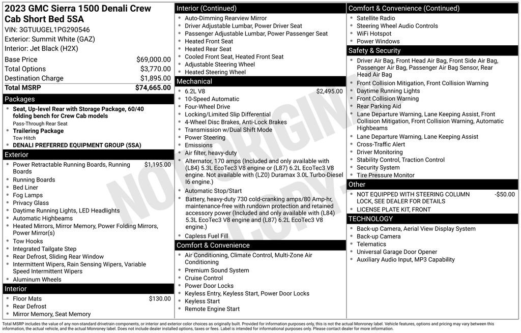 Used 2023 GMC Sierra 1500 Denali AWD/4WD image 2