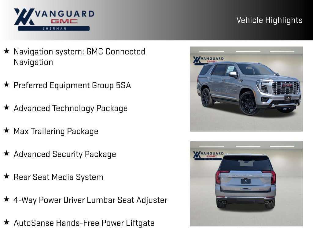 New 2026 GMC Yukon Denali w/ Denali Reserve Package AWD/4WD image 11