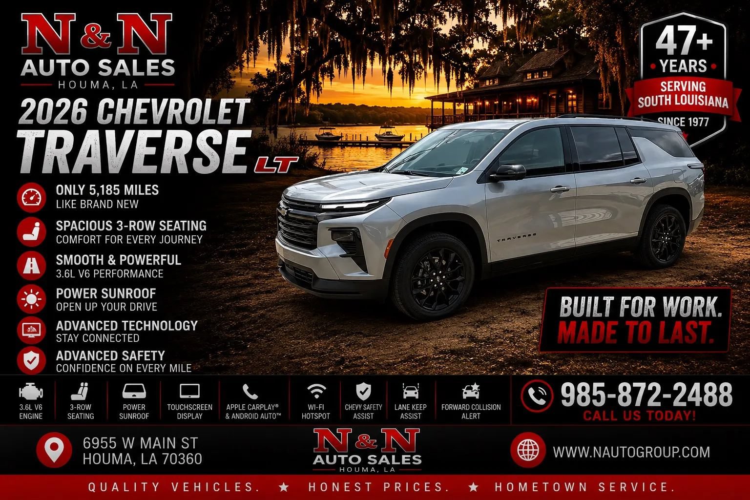 Used 2026 Chevrolet Traverse LT w/ Midnight/Sport Edition