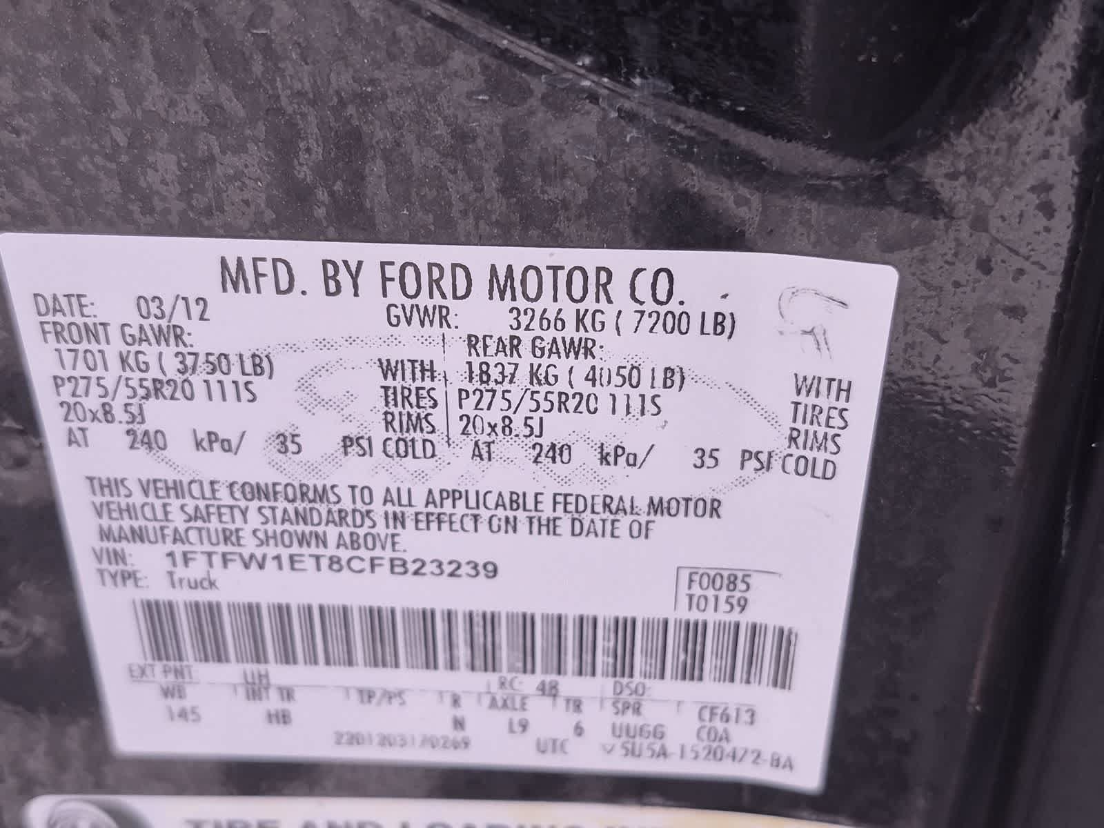 Used 2012 Ford F150 Lariat w/ Lariat Chrome Pkg AWD/4WD image 37