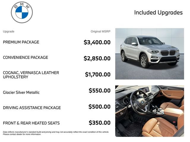 Used 2019 BMW X3 xDrive30i w/ Premium Package AWD/4WD image 4