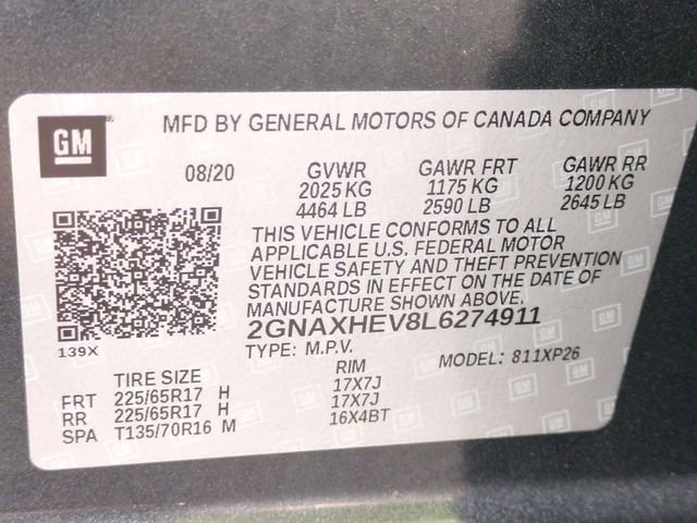 Used 2020 Chevrolet Equinox LS w/ LS Convenience Package FWD image 33