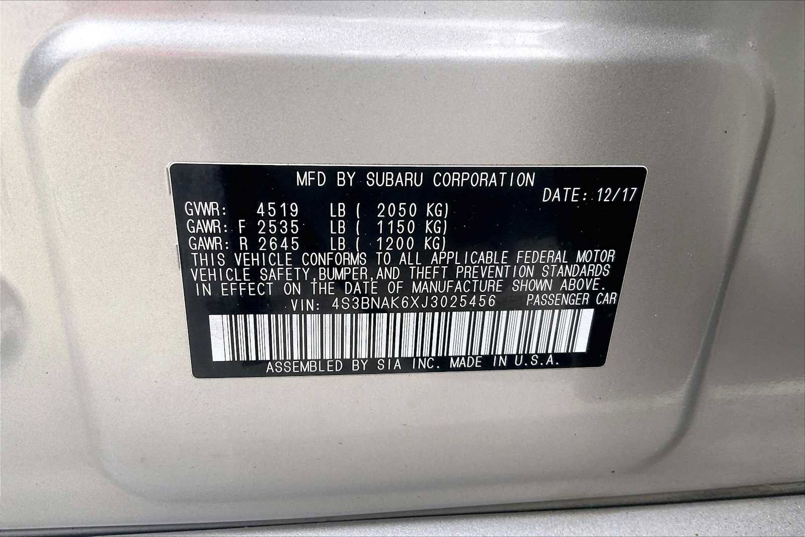 Used 2018 Subaru Legacy 2.5i Limited AWD/4WD image 33