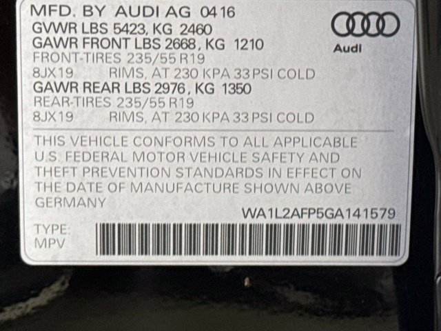 Used 2016 Audi Q5 2.0T Premium Plus w/ Technology Package AWD/4WD image 17