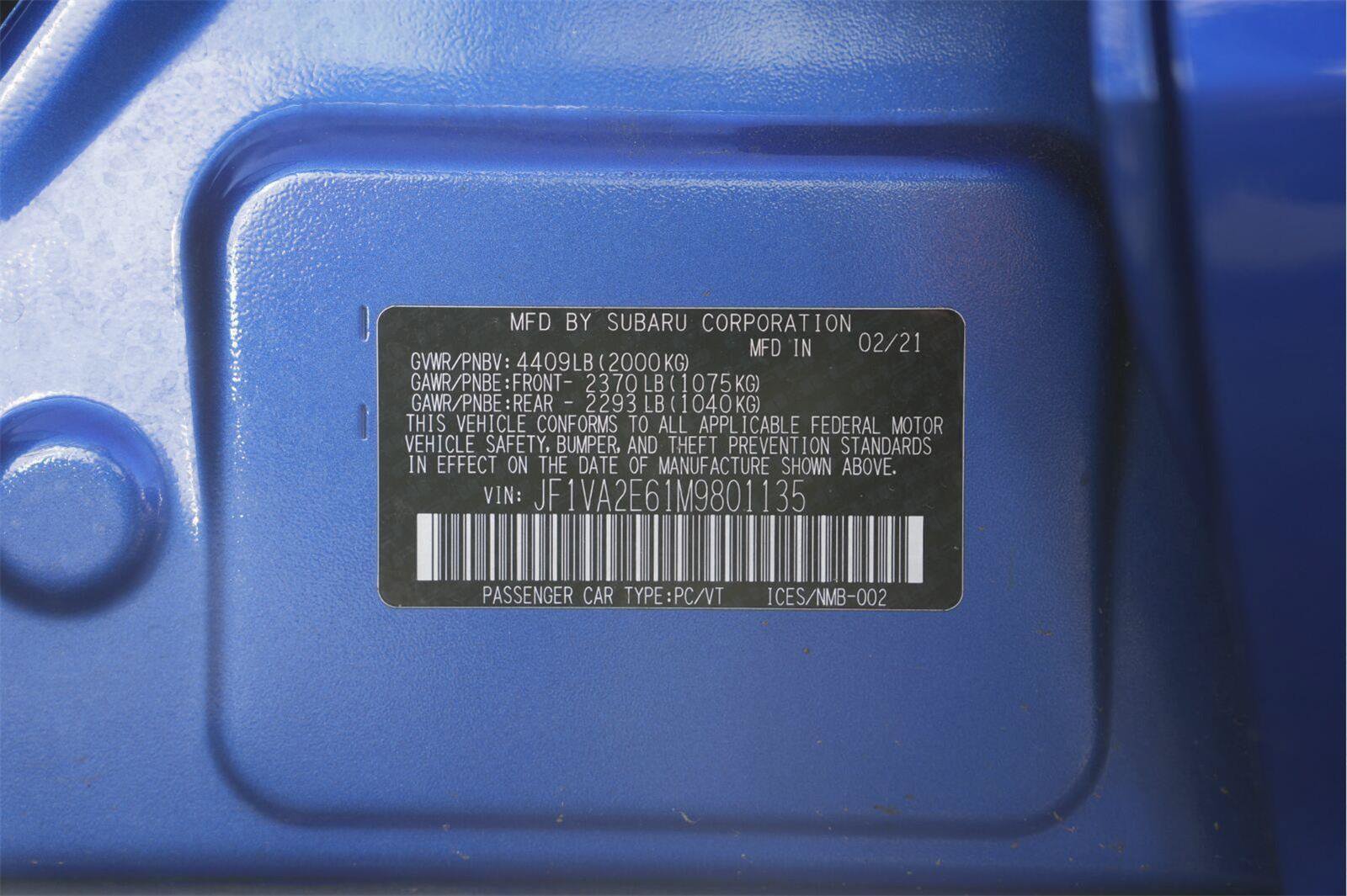 Used 2021 Subaru WRX STI AWD/4WD image 5