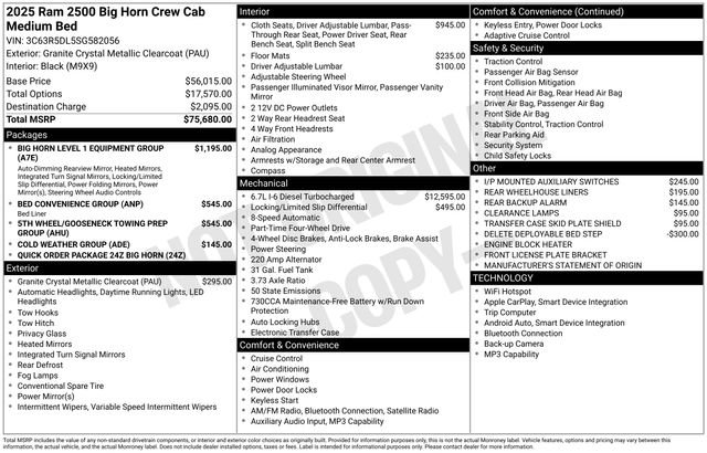 Used 2025 RAM 2500 Big Horn AWD/4WD image 22