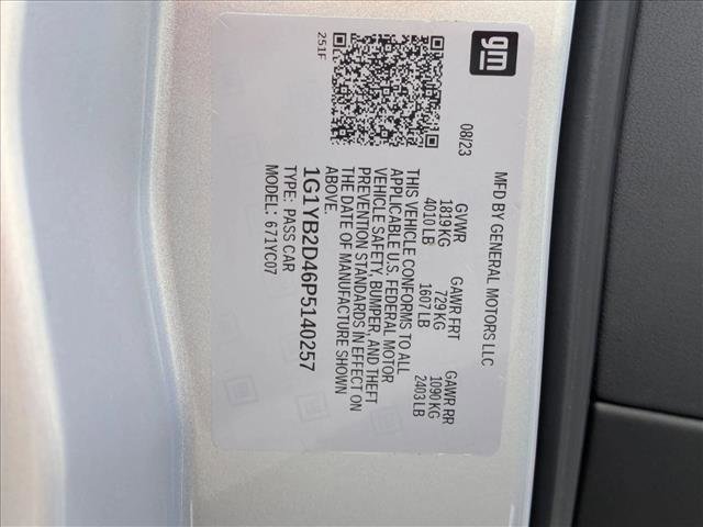 Certified 2023 Chevrolet Corvette Stingray Preferred Cpe w/ 2LT image 24