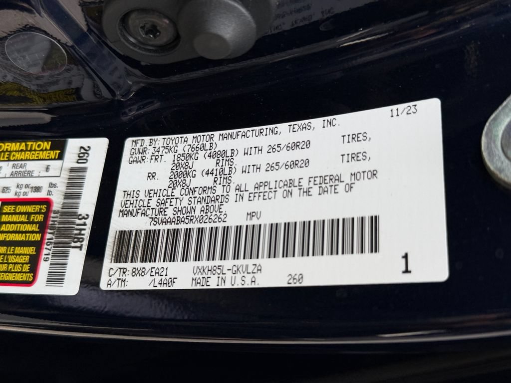 Used 2024 Toyota Sequoia Limited w/ Nightshade Package AWD/4WD image 30