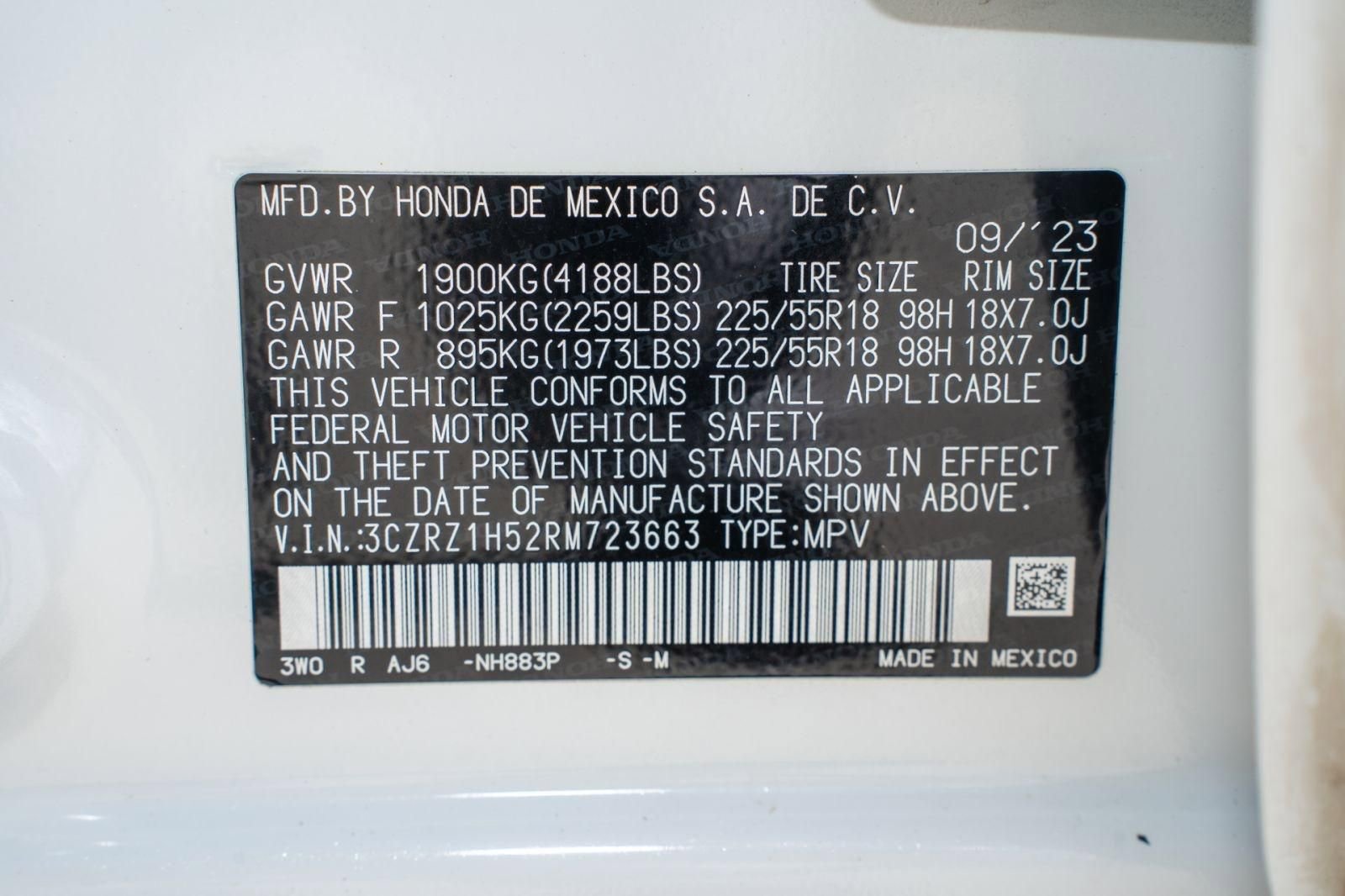 Certified 2024 Honda HR-V Sport image 38