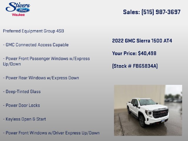 Used 2022 GMC Sierra 1500 AT4 w/ AT4 Preferred Package AWD/4WD image 8