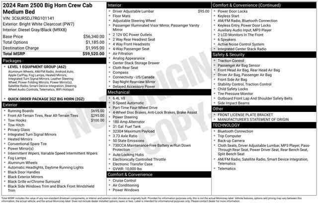 Used 2024 RAM 2500 Big Horn image 3
