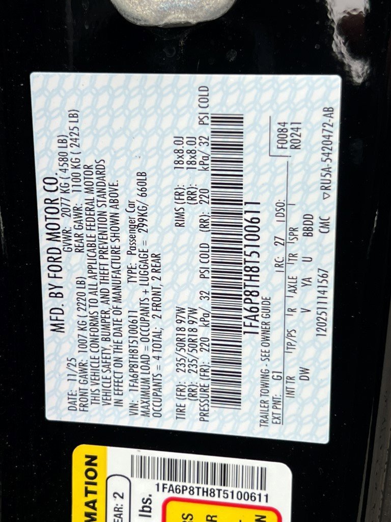 New 2026 Ford Mustang Coupe image 24