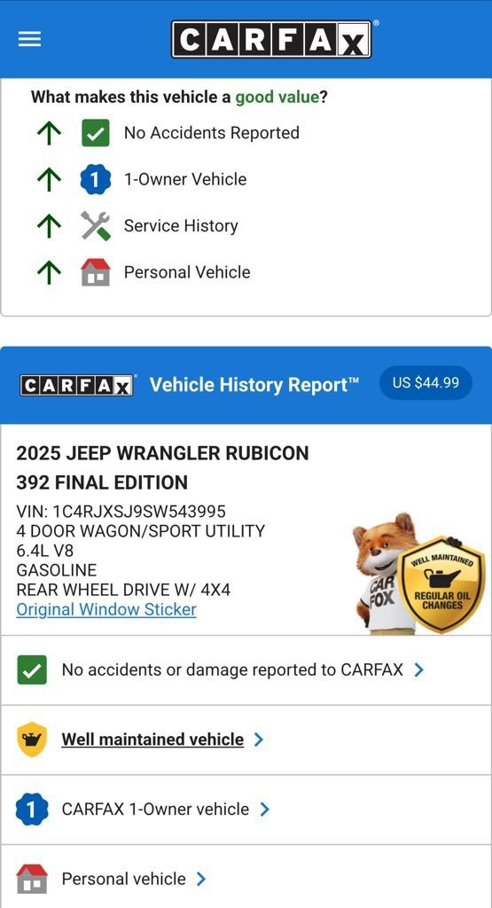 Used 2025 Jeep Wrangler Unlimited Rubicon 392 image 5