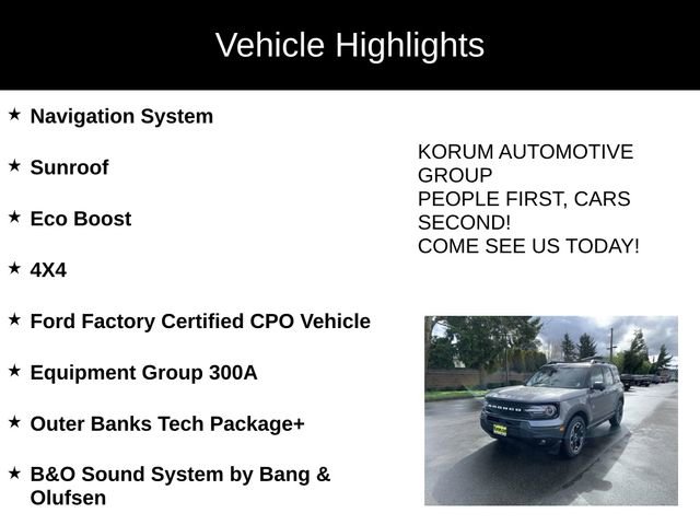 Certified 2025 Ford Bronco Sport Outer Banks w/ Outer Banks Tech Package+ image 4