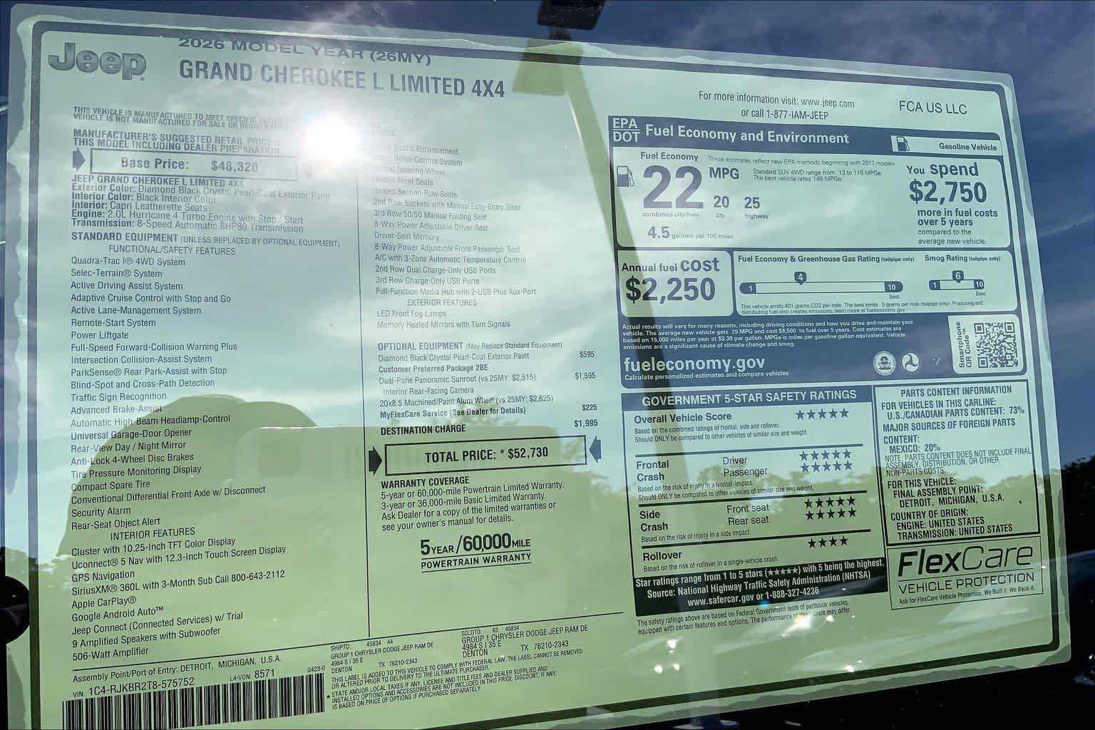 New 2026 Jeep Grand Cherokee L Limited AWD/4WD image 19