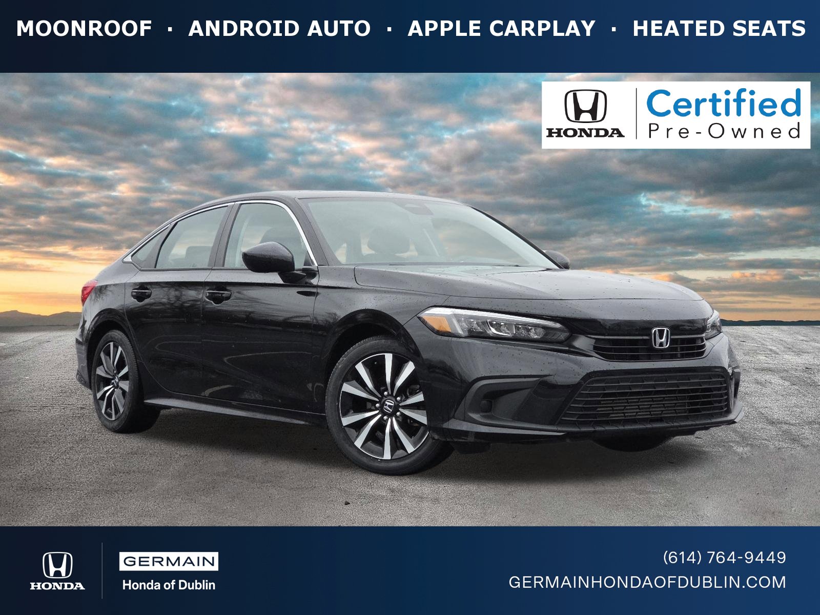 Certified 2023 Honda Civic EX image 1