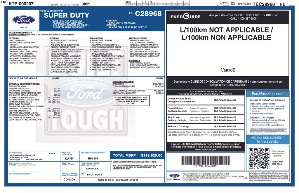 Used 2026 Ford F250 Platinum AWD/4WD image 2